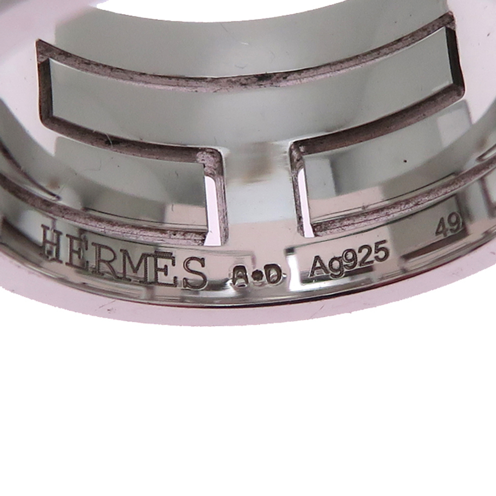 Hermes SV925 Move H #49 Women's/Men's Ring, Sterling Silver 925 - Picture 5 of 7